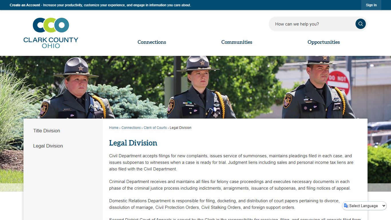 Legal Division | Clark County, OH - Official Website